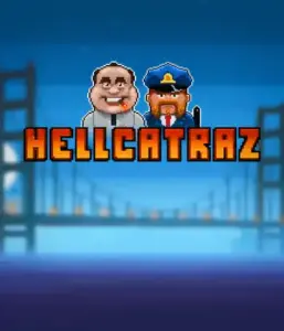 Explore the exciting world of Hellcatraz slot by Relax Gaming, showcasing a comic-style prisoner and a guard with the infamous Alcatraz prison and San Francisco skyline in the background. This image depicts the adventure and mischief of an Alcatraz-inspired game, great for those who enjoy playful themes, providing a nostalgic adventure. 