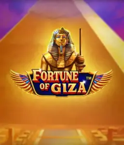 Step into the ancient world of the Fortune of Giza game by Pragmatic Play, highlighting a stunning depiction of a Pharaoh amid the iconic pyramid backdrop. This image portrays the glory of Egyptian culture, ideal for fans of Egyptian-themed slots, offering a captivating adventure.